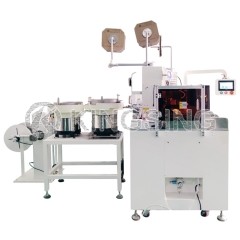 Parallel Twin Cable Stripping Crimping and Sleeve Insertion Machine
