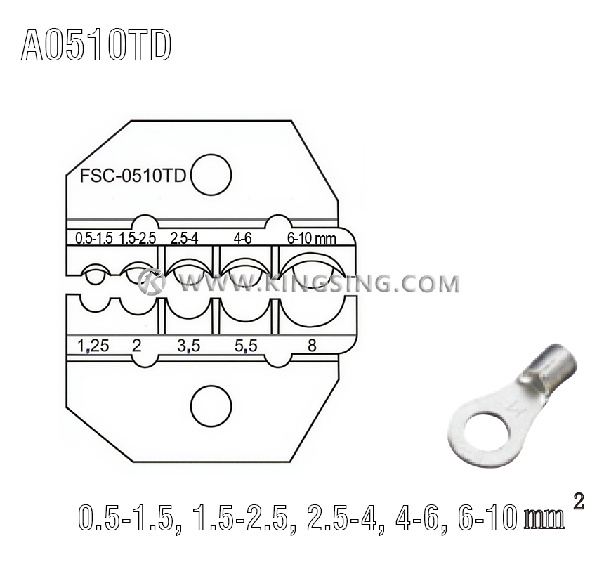 terminal crimping die