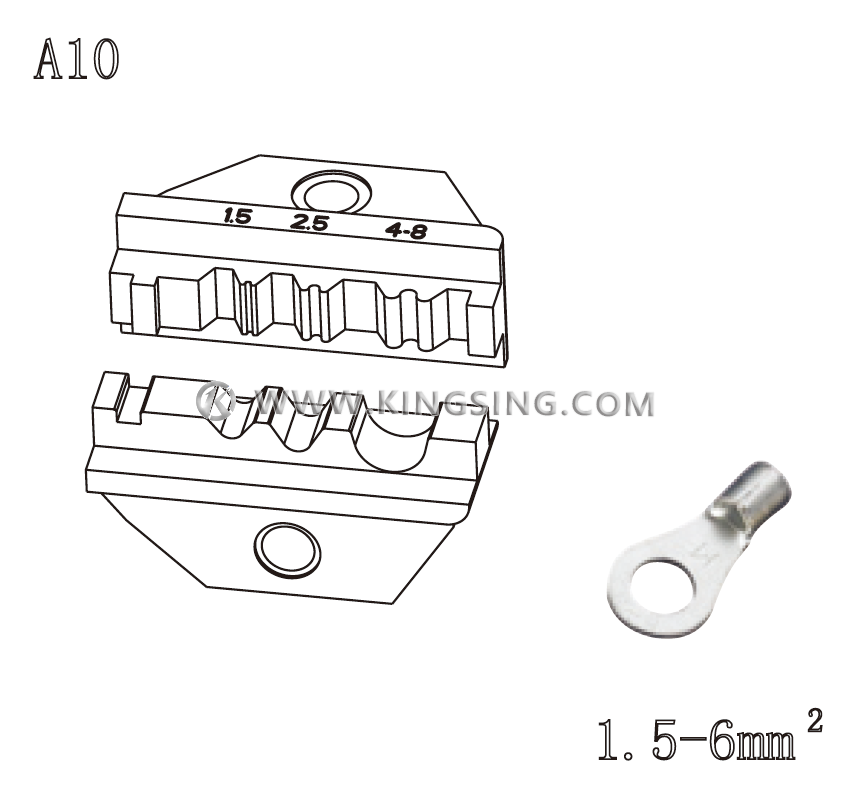 terminal crimping die
