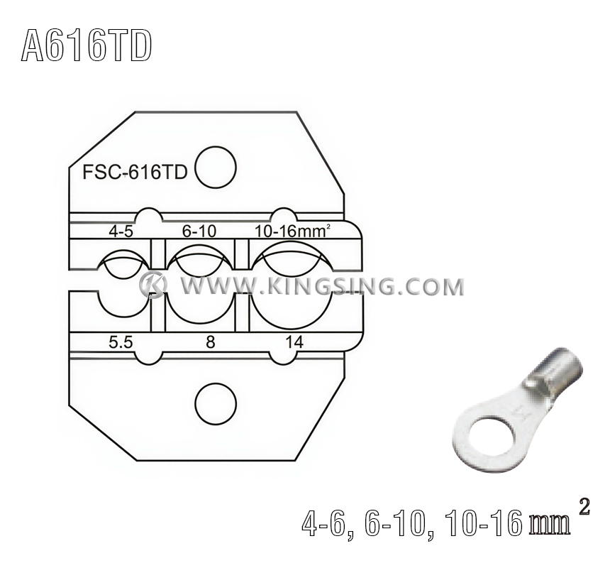 terminal crimping die