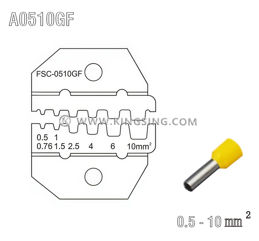 terminal crimping die