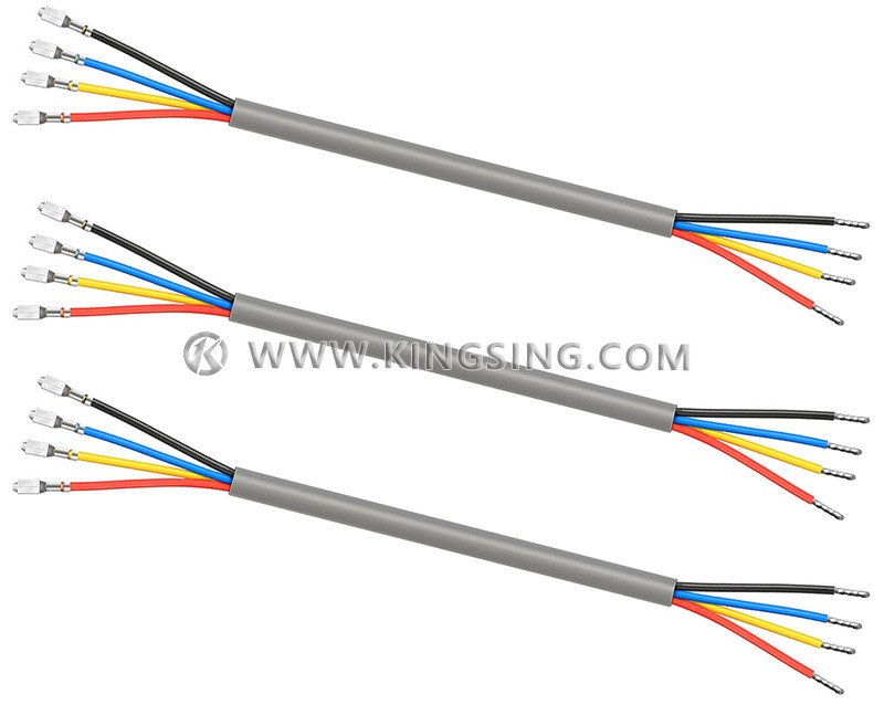 sheathed cable crimping and tinning