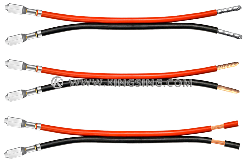 parallel twin wire crimping and tinning