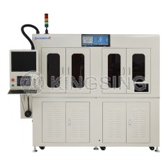Single-Head Automatic Coaxial Cable Crimping Machine with Tail Tinning Function