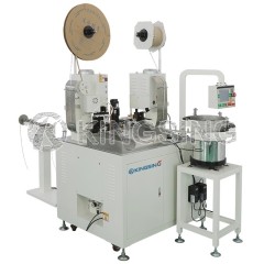 Automatic Wire Crimping and Insulated Sleeve Insertion Machine