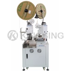 Two-sided Parallel Twin Cable Stripping and Crimping Machine