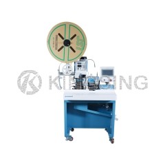 Automatically straighten multi-core sheathed cable stripping and crimping machine