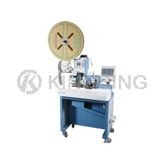 Automatically straighten multi-core sheathed cable stripping and crimping machine