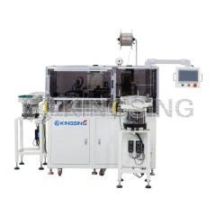Fully automatic insulating sheath and plastic shell terminal machine