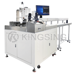 Fully automatic twisting wire dipping tin wearing plastic shell terminal machine