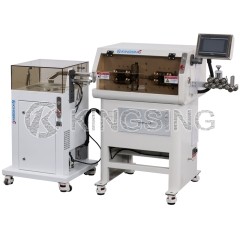 Automatic Multi-core Cable Cutting & Stripping and Coiling Machine