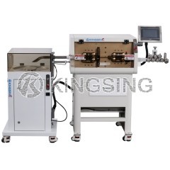 Automatic Multi-core Cable Cutting & Stripping and Coiling Machine