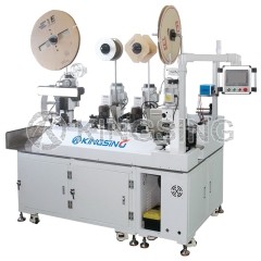 Automatic Double-head Splicing and Single-head Casing Copper Tape Machine