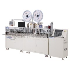 Automatic Wire Crimping and Shrink Tube Marking Inserting Machine