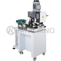 Bulk Terminal Vibration Disc Feed Stripping and Crimping Machine