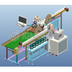 Dual-Head Wire Crimping and Tube Marking Machine