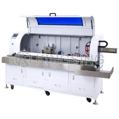 Cable Stripping & Braided Shield Brushing Twisting and Cutting & Mylar Removing Machine