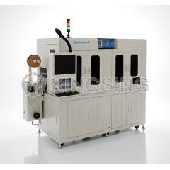 Single-Head Automatic Coaxial Cable Crimping Machine with Tail Tinning Function