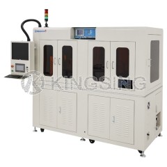 Single-Head Automatic Coaxial Cable Crimping Machine with Tail Tinning Function