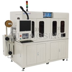 Single-Head Automatic Coaxial Cable Crimping Machine with Tail Tinning Function