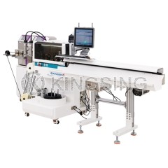 Automatic Wire Feeding Stripping Machine with 2 Inkjet Printers and an MES system