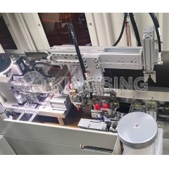 Single-Head Automatic Coaxial Cable Crimping Machine with Tail Tinning Function