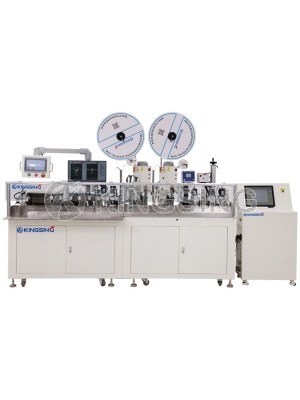 Automatic Wire Crimping and Shrink Tube Marking Inserting Machine