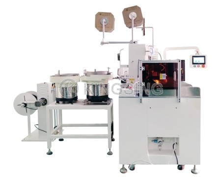 Twin Parallel Wire Crimping and Sleeve Insertion Machine