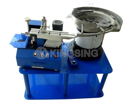 Fully automatic loose capacitor foot repair machine