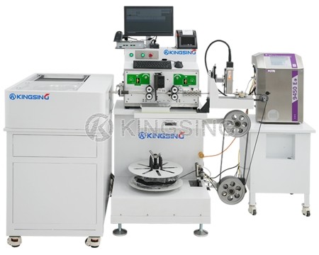 Wire Stripping & Inkjet Printing Machine With Dual Bowl Coiling System