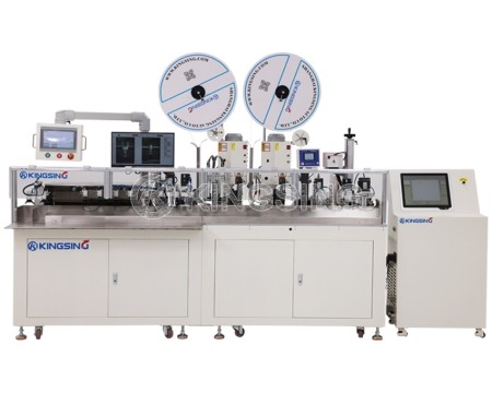 Automatic Wire Crimping and Shrink Tube Marking Inserting Machine