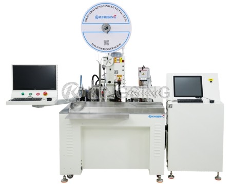 Parallel Twin Wire Stripping Crimping and Tube Marking Inserting Machine