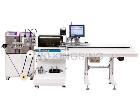 Automatic Wire Feeding Stripping Machine with 2 Inkjet Printers and an MES system