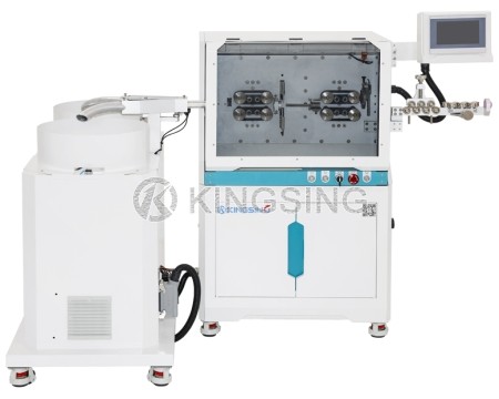 Electric Wire Stripping Machine With Double-bowl Coiling System