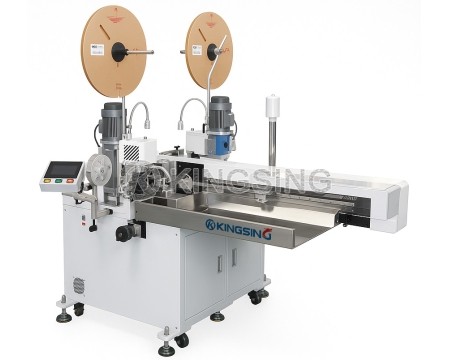 Dual-Head Wire Crimping and Tinning Machine