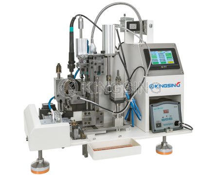 Semi-Automatic Wire Stripping and Soldering Machine