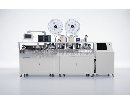 Automatic Wire Crimping and Shrink Tube Marking Inserting Machine