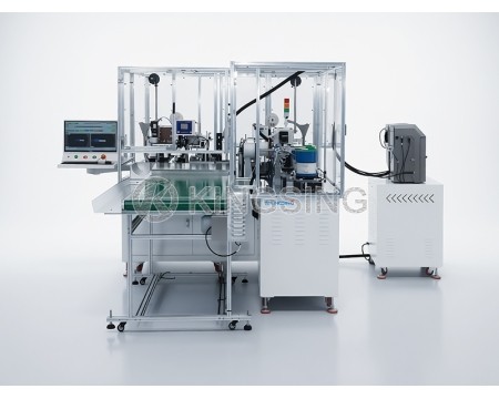 Dual-Head Wire Crimping and Tube Marking Machine