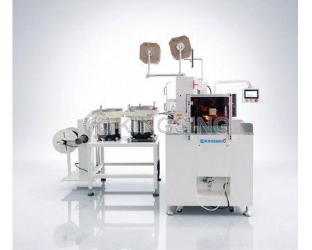Twin Parallel Wire Crimping and Sleeve Insertion Machine