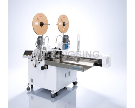Dual-Head Wire Crimping and Tinning Machine