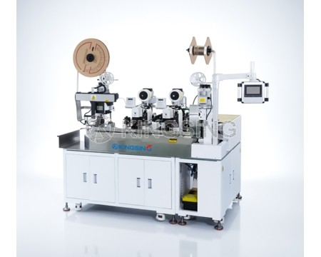 Automatic Double-head Splicing and Single-head Casing Copper Tape Machine