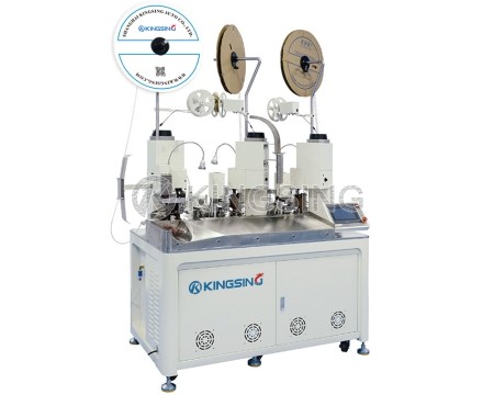 Automatic 2-wire Combined Crimping and Shrinkable Tube Insertion Machine